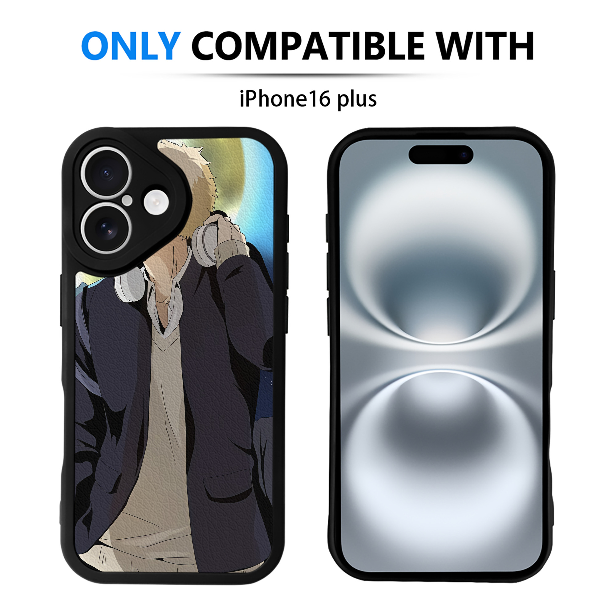 （画像用） ハイキュー!! Haikyu!! 【iPhone 16シリーズ対応】シリコンスマホケース（レザー調） 材質：シリコン